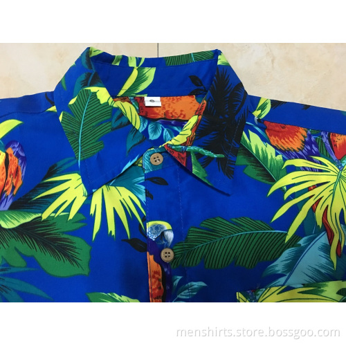 Custom Polyester printing hawaii shirt